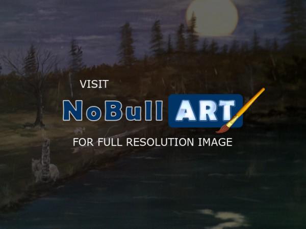 Landscape - Wolf Lake - Acrylic