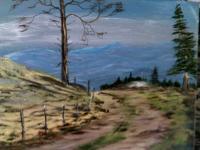 The High Road - Acrylic Paintings - By Sam Mcilwain, Realism Painting Artist