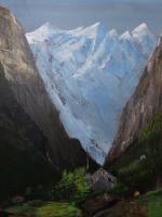 Some Fine Mountain Living - Acrylic Paintings - By Sam Mcilwain, Realism Painting Artist