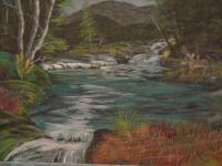 Three Creeks - Acrylic Paintings - By Sam Mcilwain, Realism Painting Artist