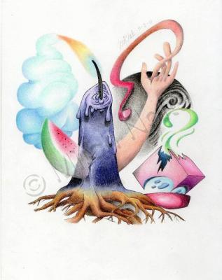 Book 2 - Candle Stump - Colored Pencil