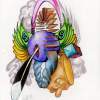 Abstraction - Colored Pencil Drawings - By Mitch Nolte, Abstract Drawing Artist
