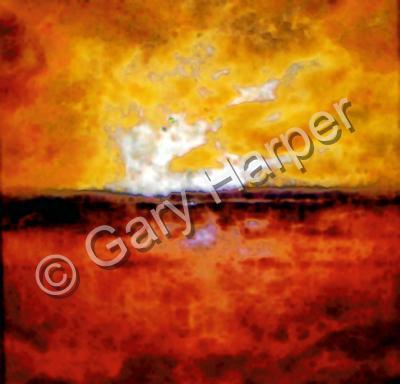 Abstract - Sunset Turner - Mixed Media