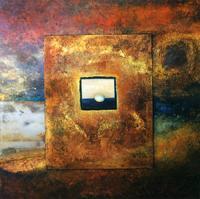 Eggistential - Mixed Media Paintings - By Gary Harper, Abstract Painting Artist