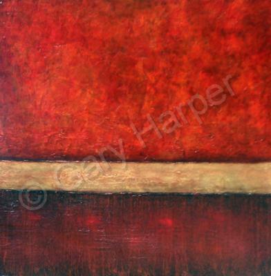 Abstract - Red Dawn - Mixed Media