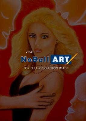 Figurative Nudes - Marie Javorkova - Admirers Original Sign Certif - Mixed Media
