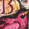 B Is For Bird - Paper Collage Acrylics Waterco Mixed Media - By Lisa Walker, Atc Mixed Media Artist