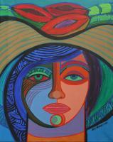 Mairim Fullness - Acrylics Paintings - By Jose Miguel Perez Hernandez, Figurative Painting Artist