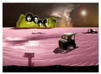 Digital - The Doors Martian Mt Rushmore Print - Photoshop