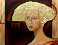 Gold Woman - Pensiero - Oil