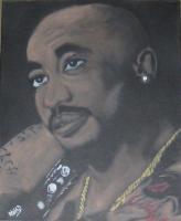 Tupac - Oil Paintings - By Randy Head, Realism Painting Artist