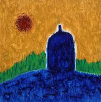 Paintings From Acebo Espana - Untitled Stupa - Acrylic