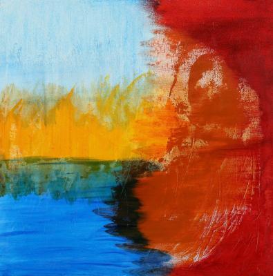 Paintings San Francisco 2011 - Earth Air Fire Water Buddha - Acrylic