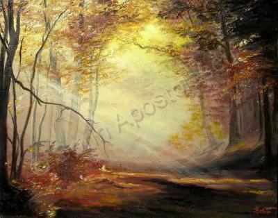 Autumn - Early In The Morning - Oil On Canvas