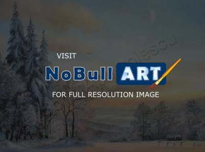 Winter - Winter Pastel - Oil On Canvas