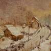 Winter In Azuga - Oil On Wood Paintings - By Sorin Apostolescu, Impressionism Painting Artist