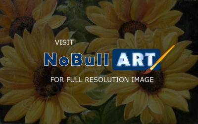 Flowers - Sunflower - Oil On Canvas