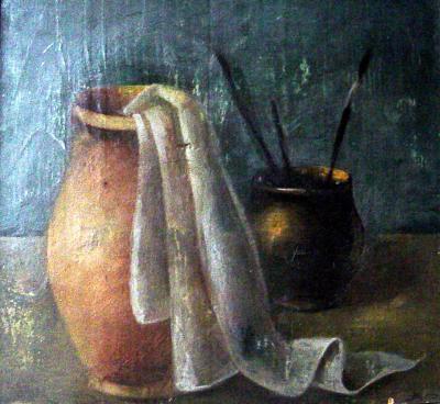 Painting - Still Life - Oil On Wood