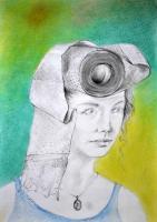 Drawing - Folk Costume - Mixed Media