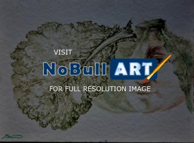 Painting - Savoy Cabbage - Aquarelle