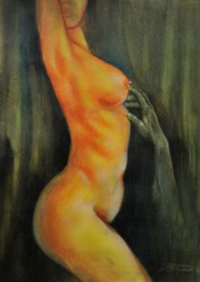 Drawing - Wanted - Oil Pastel