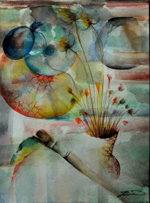 Painting - Old Dream - Aquarelle