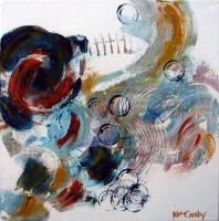 State Of Confusion - Acrylic On Canvas Paintings - By Kat Crosby, Abstract Expressionism Painting Artist