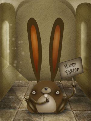 Illustration - Easter Bunny - Digital Art