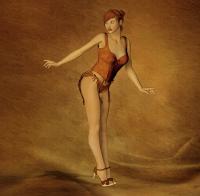 Pin Up Girl - Digital Art Digital - By David Griffiths, Digital Digital Artist