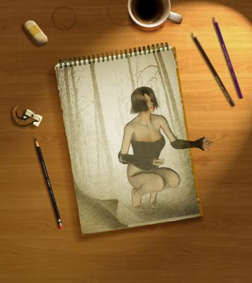 Illustration - Living Pages - Digital Art