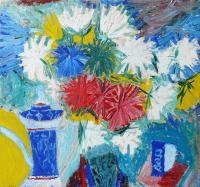 Art-21 - Asters - Oil On  Canvas