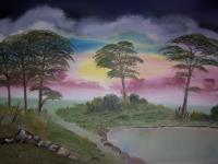Misty Horizon - Oil Paintings - By Linda Garner, Wet To Wet Painting Artist