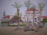 Las Palmas - Water Colour Paintings - By Linda Garner, On Site Painting Artist