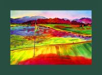 Golf Courses - Heritage Palms No4 - Watercolor