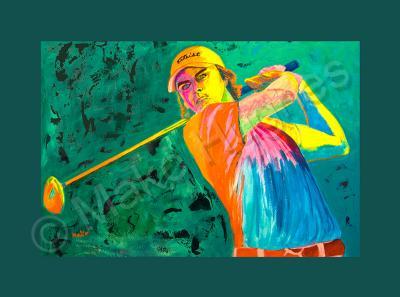 Golfers - Rickie Fowler - Watercolor