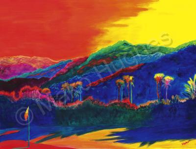 Landscapes - Evening Shadows - Watercolor