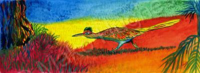 Misc - Rodger The Roadrunner - Watercolor