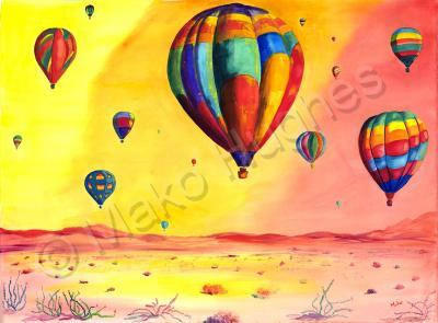 Misc - Balloons Balloons Balloons - Watercolor