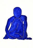 Feeling Blue - Acrylic Paintings - By Tashila Hood, Abstract Painting Artist