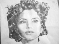 Portrait - Graphite Drawings - By Tashila Hood, Sketches Drawing Artist