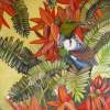 New Zealand Tui And Kaka Beak Flowers - Acrylic On  Canvas Paintings - By Janine Westbury, Realism Painting Artist