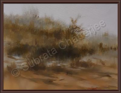 Plein Air Studies - Deserted Field - Acrylic