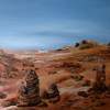 Rocks At Petra - Oil Paintings - By Aluitios Vanbear, Realistic Painting Artist