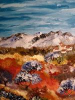 Au Pied Des Alpilles - Oil Paintings - By Aluitios Vanbear, Impressionist Painting Artist