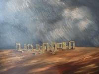 Stonehenge - Oil Paintings - By Aluitios Vanbear, Realistic Painting Artist