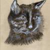 Black Cat - Watercolour Pastel Drawings - By Aluitios Vanbear, Realistic Drawing Artist