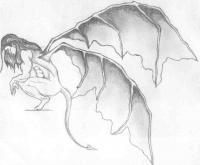 Gargoyles Gander - Pencil  Paper Drawings - By Martin Payne, Comic Drawing Artist