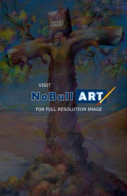 Art - The Earth Christ - Oil Pastel