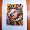 Violin Player - Watercolor Paintings - By Teresa Galuppo, Watercolor Painting Artist