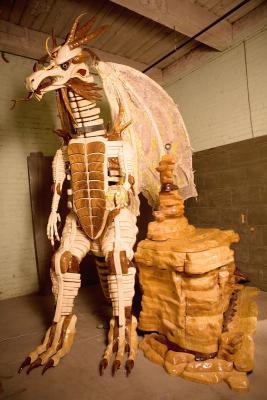 Dragon - Grogarion Gerth Halftonage - Wood